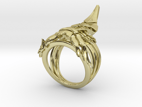 Reaper Ring in 18k Gold Plated Brass: 6 / 51.5