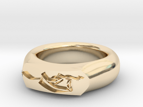 Dragon Ring in 14k Gold Plated Brass: 6 / 51.5