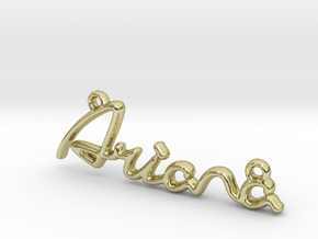 ARIANA Script First Name Pendant in 18k Gold Plated Brass
