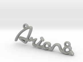 ARIANA Script First Name Pendant in Aluminum