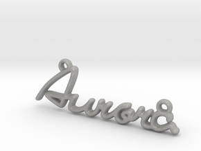 AURORA Script First Name Pendant in Aluminum