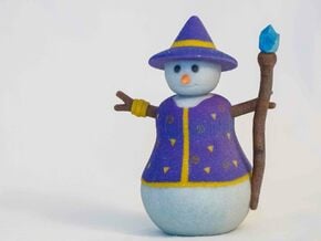 Snowman Sorcerer in Full Color Sandstone