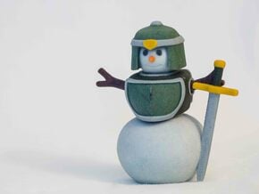 Snowman Warrior in Full Color Sandstone