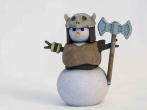 Snowman Barbarian in Full Color Sandstone