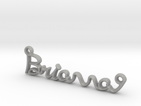 BRIANNA Script First Name Pendant in Aluminum
