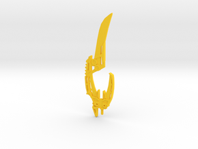 Mata Nui's Sword - Movie Edition in Yellow Processed Versatile Plastic