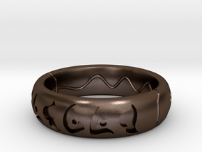 Precursor Ring in Polished Bronze Steel: 7.75 / 55.875