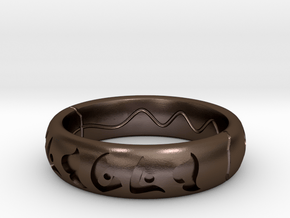 Precursor Ring in Polished Bronze Steel: 9.75 / 60.875