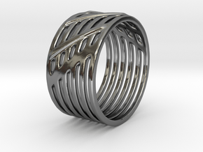 Warrior Ring 17mm in Polished Silver