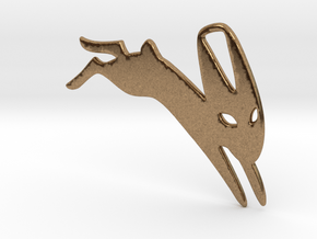 Black Rabbit of Inle in Natural Brass