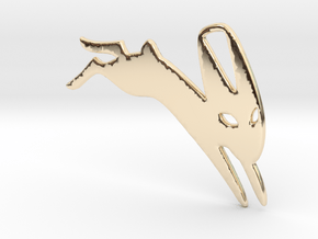 Black Rabbit of Inle in 14k Gold Plated Brass