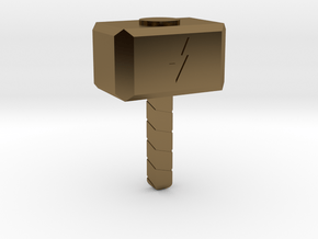 Thor Hammer Small in Polished Bronze