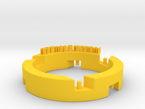 Celtic Pendant 1circle in Yellow Processed Versatile Plastic