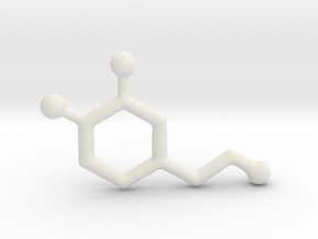 Molecules - Dopamine in White Natural Versatile Plastic