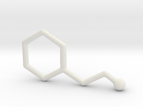 Molecules - Phenyletylamine in White Natural Versatile Plastic