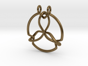 Pendant Trinity No.2 in Natural Bronze (Interlocking Parts)