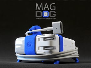 MAGDOG - The Bodyguard of your MagSafe! (85w) in Blue Processed Versatile Plastic
