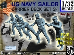 1-32 US Navy Carrier Deck Set 3-1 in Tan Fine Detail Plastic