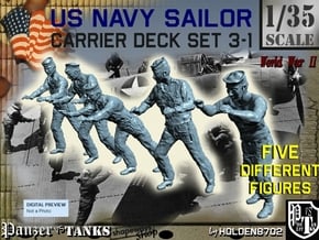 1-35 US Navy Carrier Deck Set 3-1 in Tan Fine Detail Plastic