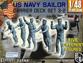1-48 US Navy Carrier Deck Set 3-2 in Tan Fine Detail Plastic