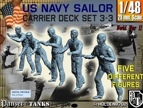 1-48 US Navy Carrier Deck Set 3-3 in Tan Fine Detail Plastic
