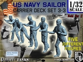 1-32 US Navy Carrier Deck Set 3-3 in Tan Fine Detail Plastic
