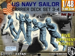 1-48 US Navy Carrier Deck Set 3-4 in Tan Fine Detail Plastic