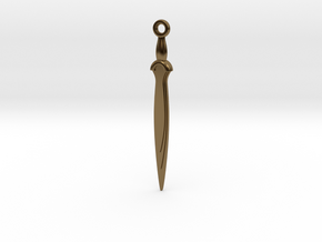 Pendant of bronze sword c.1200BCE in Polished Bronze