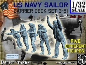 1-32 US Navy Carrier Deck Set 3-51 in Tan Fine Detail Plastic