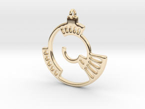 Cyclone Of Steel in 14k Gold Plated Brass