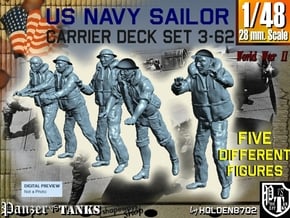 1-48 US Navy Carrier Deck Set 3-62 in Tan Fine Detail Plastic