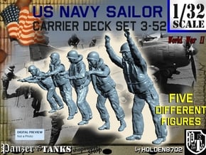 1-32 US Navy Carrier Deck Set 3-52 in Tan Fine Detail Plastic