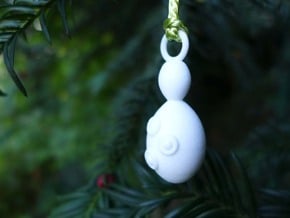 Saccharomyces Ornament - Science Gift in White Processed Versatile Plastic