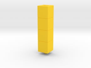 Tower of Pimps (Top Module) in Yellow Processed Versatile Plastic