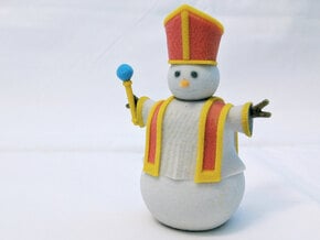 Snowman Priest in Full Color Sandstone