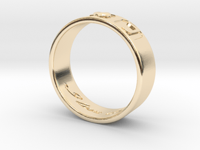 R + J Ring in 14K Yellow Gold: 5.5 / 50.25