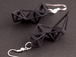 CRYSTAL - earrings in Black Natural Versatile Plastic