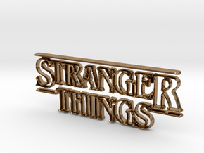 Stranger Things Logo in Natural Brass