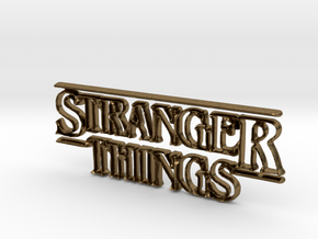 Stranger Things Logo in Natural Bronze