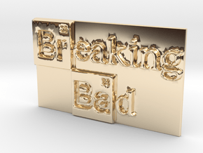 Breaking Bad Logo in 14k Gold Plated Brass