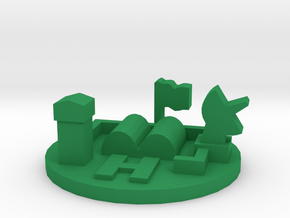 Game Piece, Army Base in Green Processed Versatile Plastic