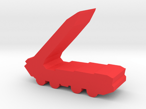Game Piece, Red Force Missile Launcher in Red Processed Versatile Plastic