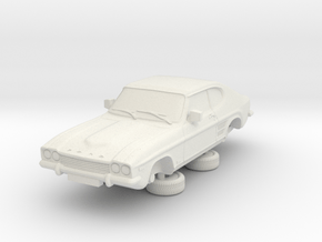 1-76 Ford Capri Mk1 3L in White Natural Versatile Plastic