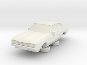 1-76 Ford Capri Mk2 Standard in White Natural Versatile Plastic