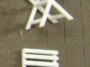 c-1-35 folding-chair (Slatted tops) in White Natural Versatile Plastic