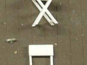 c-1-35 scale folding-chair  in White Natural Versatile Plastic