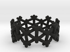 Y-woven Ring in Black Natural Versatile Plastic: 5 / 49