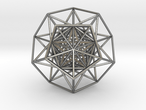 Super Dodecahedron 2.5" in Natural Silver