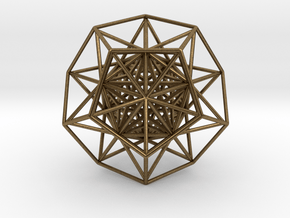 Super Dodecahedron 2.5" in Natural Bronze