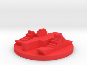 Game Piece, Red Force Navy Group in Red Processed Versatile Plastic